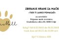 Dobrodelna akcija zbiranja hrane za zavržene mačke v okrilju zavetišča Prijazne male zverinice v Celju